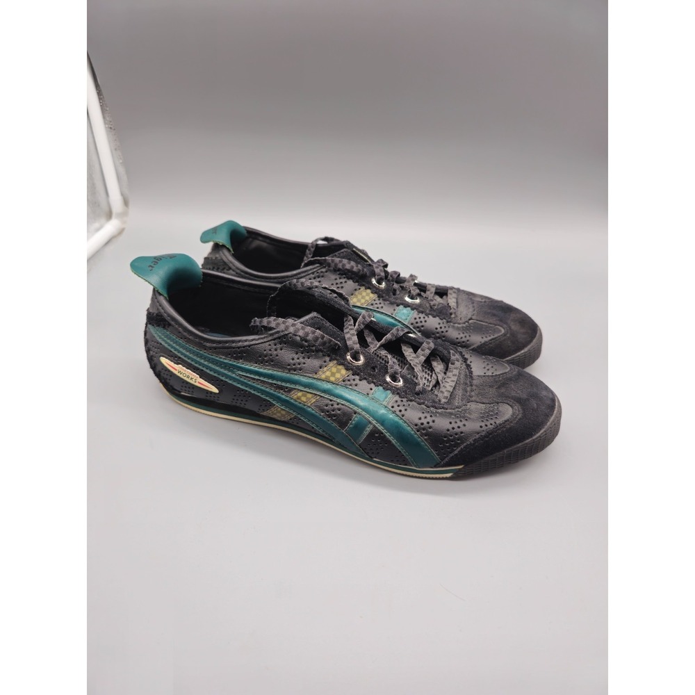Vintage 2008 Onitsuka Tiger x MINI Cooper Driving Shoes Men's US 8.5 Black Green